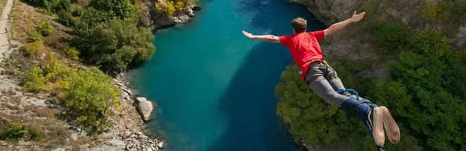 Adrenaline pumped up bungee jumping experience at Kawarau Bridge