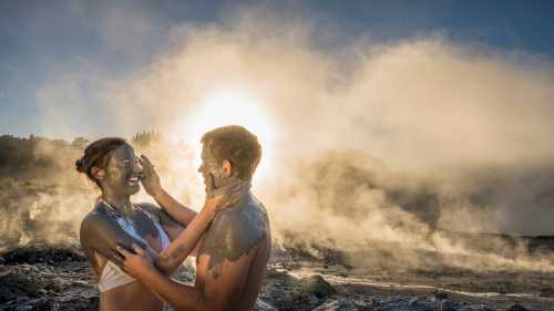 Study on Maori cultural history and views of geothermal marvels at Hells Gate Geothermal Park