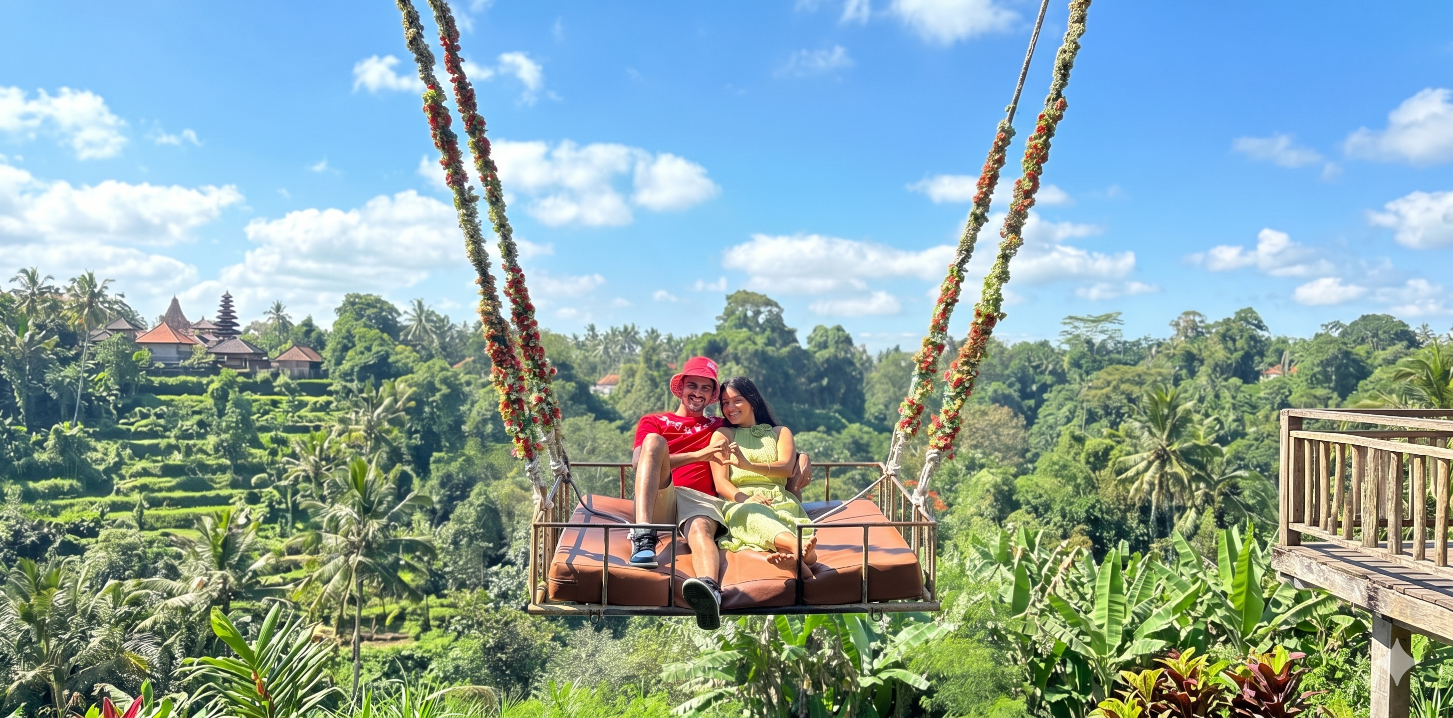 My Swing and Tanah Lot Tour with Private transfers