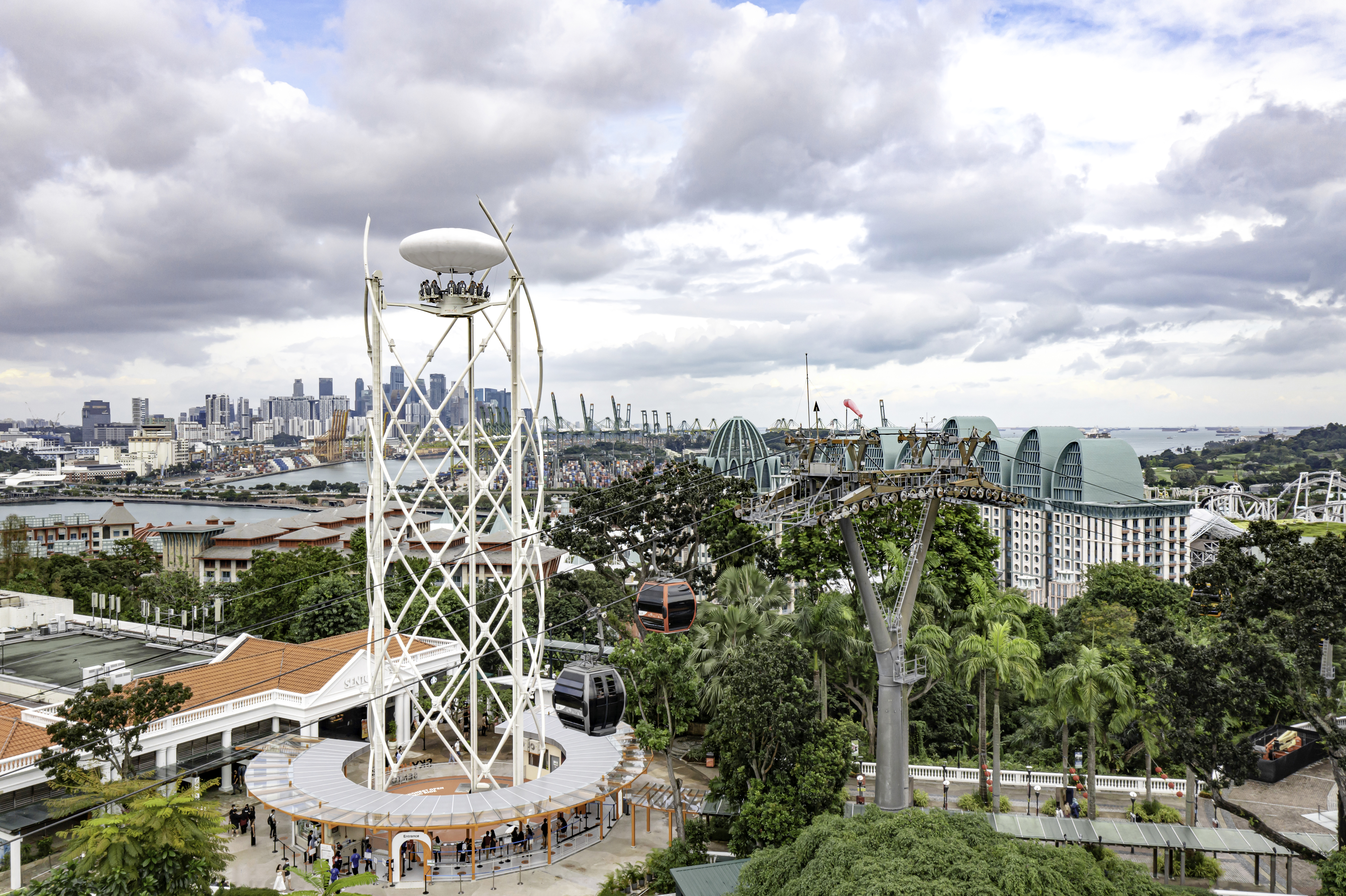 Sentosa Adventure Tour - Cable Car + Madame Tussauds (Standard) + Sky Helix + Wings of time with Shared Transfers