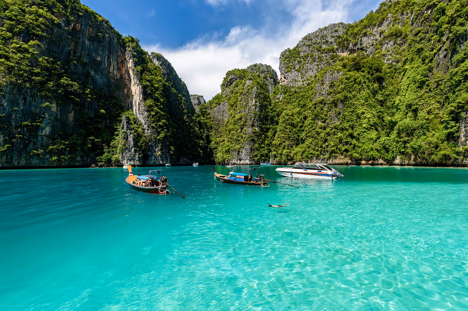 Phi Phi-Island Hopping Full Day Sunset and Plankton with Lunch by Longtail boat - 9:30 - Including Island Fee - Meeting Point - Mc Donalds - Tonsai Pier
