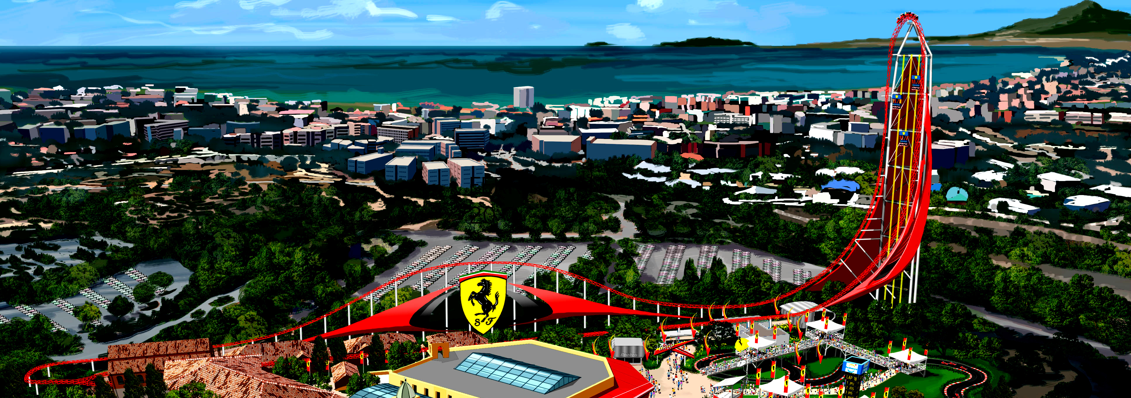 Skip the Line: PortAventura Park & Caribe Aquatic Park, & Ferrari Land Ticket