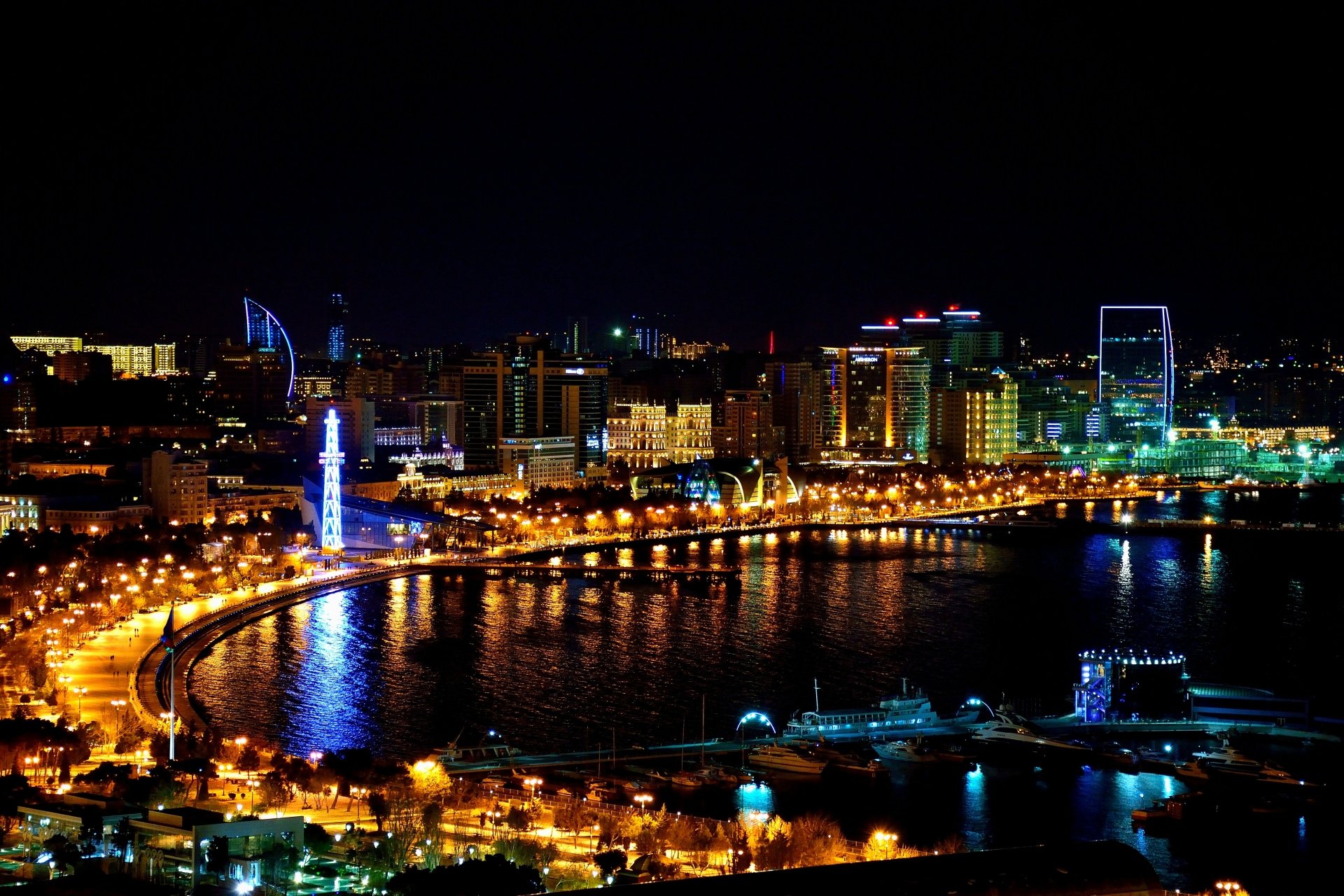 Night Baku Tour Including Private Transfer And Entrance Tickets From Baku City